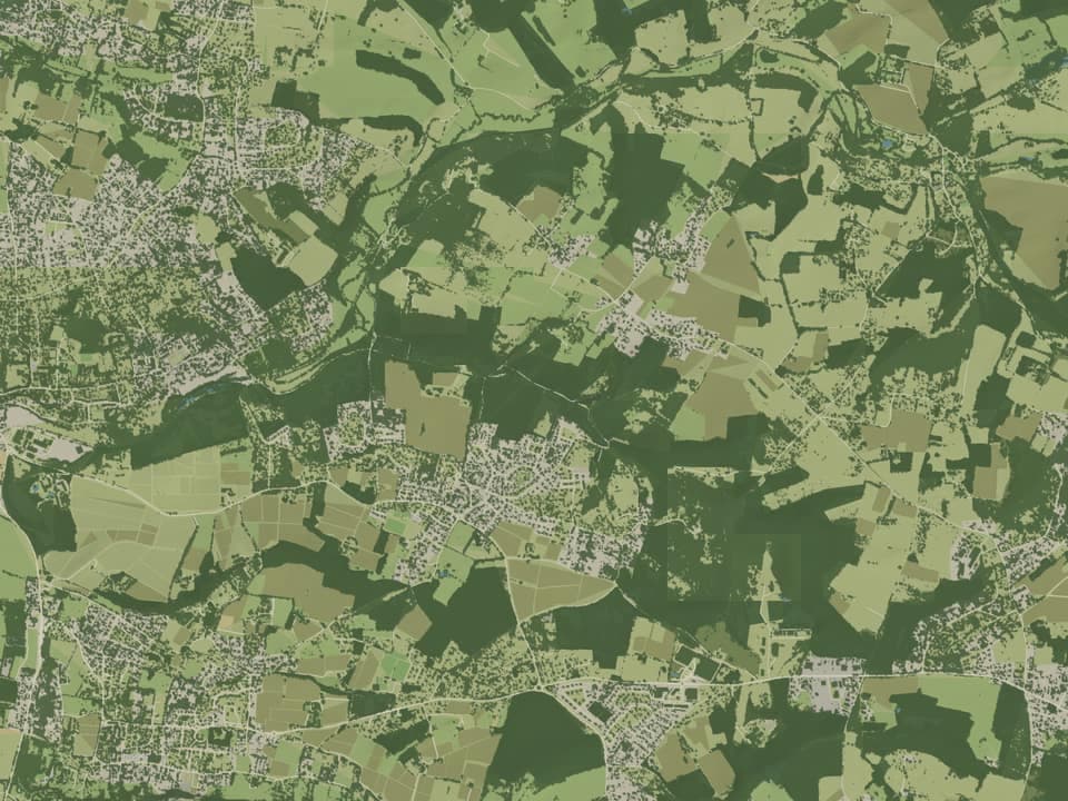 Cartographie vue du dessus — Cénac