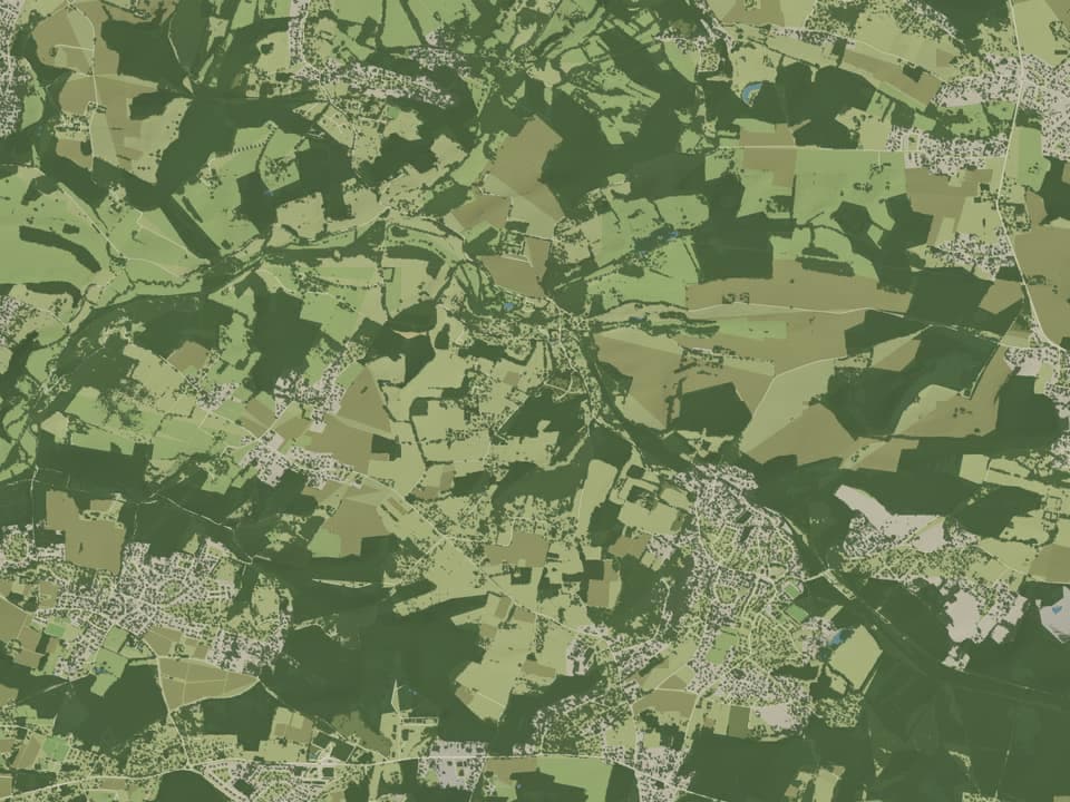Cartographie vue du dessus — Lignan-de-Bordeaux