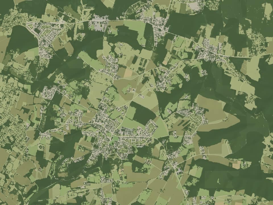 Cartographie vue du dessus — Saint-Caprais-de-Bordeaux